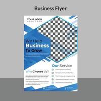 Flyer-Design für Firmenkunden und Broschüren-Cover-Vorlage für Agenturen für digitales Marketing vektor