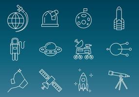 Space Technology Vector Ikoner