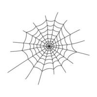 spindelnät silhuett. Spindel webb ikon. design element för halloween fest dekoration vektor