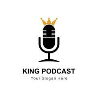 King-Podcast-Logo vektor