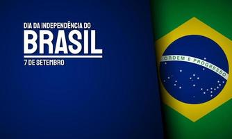 brasilien unabhängigkeitstag hintergrunddesign.
