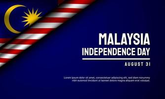 malaysia självständighetsdagen bakgrundsdesign. vektor