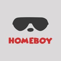 Homeboy-T-Shirt-Design vektor