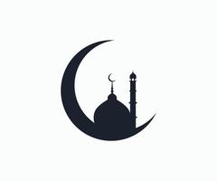 Eid Mubarak. Logo-Design für muslimische Feiertage. Ramadan-Urlaubsdesign. vektor