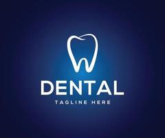 dental logotyp design, dental tand tandläkare logotyp. vektor