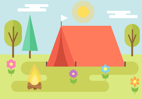 Gratis Camping Vector