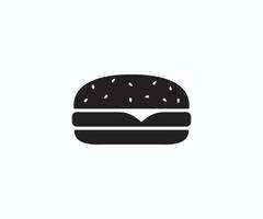 Fast Food, Burger-Symbol, Fast-Food-Burger-Symbolvektor vektor