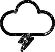 storm moln ikon vektor