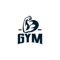 vintage logo gym fitness vorlage illustration vektor