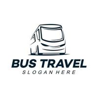 Bus-Logo-Design-Vorlage-Illustration vektor