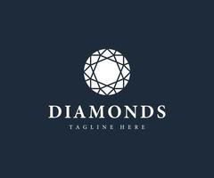 diamant lyx logotyp design mall. diamant logotyp mall vektor. vektor