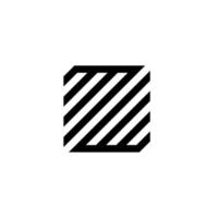 buchstabe z quadrat logo design inspiration pro vektor
