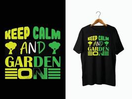 Garten-T-Shirt-Design vektor