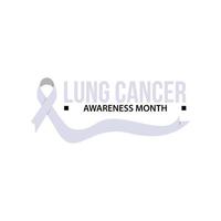 medvetenhet månad band cancer. lunga cancer medvetenhet vektor illustration