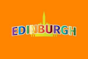 edinburgh abzeichen logo vorlage vektor