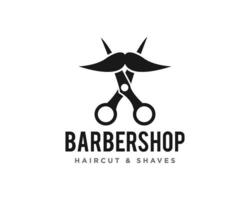 Barbershop-Logo-Icon-Design-Vektor vektor