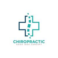 Chiropraktik-Logo-Icon-Design-Vektor vektor