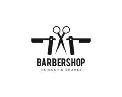 Barbershop logotyp vektor