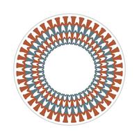 Mandala-Design mit abstrakter Form vektor