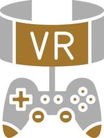 VR-Spiel-Icon-Stil vektor