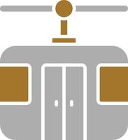 Seilbahn-Symbol-Stil vektor