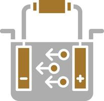 Symbolstil für Elektrolyse vektor