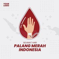 Tag des indonesischen Roten Kreuzes vektor