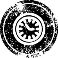 Wanduhr beunruhigtes Symbol vektor