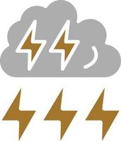 Gewitter-Icon-Stil vektor