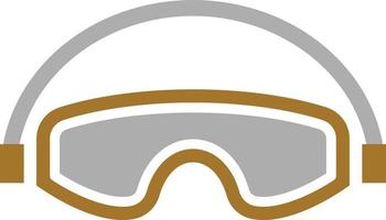 Schutzbrillen-Icon-Stil vektor