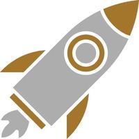 Space-Booster-Icon-Stil vektor