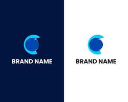 Buchstabe c einzigartige Logo-Design-Vorlage vektor