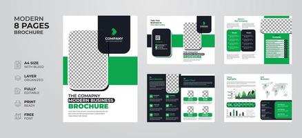 kreativ och modern årlig Rapportera företag profil företag förslag multipurpose broschyr mall vektor