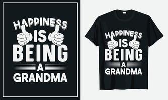 Großeltern-Tag-T-Shirt-Design Premium-Vektordruck vektor