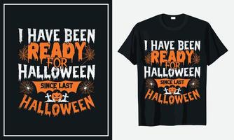 Halloween-T-Shirt-Designvektor vektor