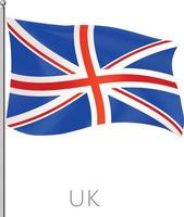 abstrakt England flyga flagga med vektor bakgrund design