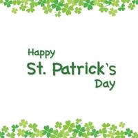 Happy Saint Patrick's Day Hintergrund. vektor