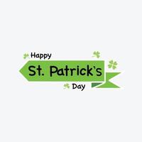 Happy Saint Patrick's Day Vorlage für Grußkarten. vektor