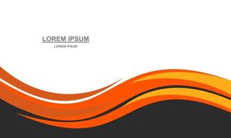 abstrakt bakgrund företag kort eller horisontell mall design uppsättning isolerat på grå gul orange vektor