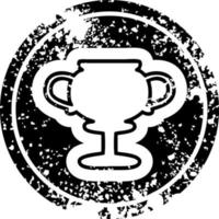 Trophy Cup Distressed-Symbol vektor