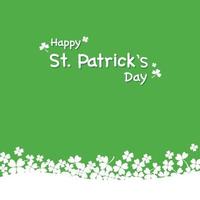 Happy Saint Patrick's Day Hintergrund. vektor