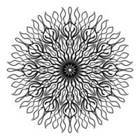 Mandala-Blumen-Kunst-Logo-Hintergrund-Design vektor