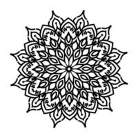 Mandala-Blumen-Kunst-Logo-Hintergrund-Design vektor