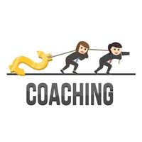 geschäftsfrau sekretärin coaching design charakter auf weißem hintergrund vektor