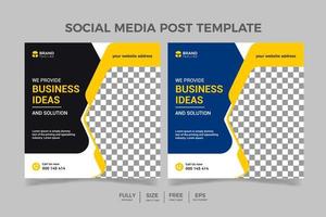 modernes Bannerdesign für Social Media Template Business Agency vektor