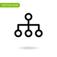 förvaltning samarbete ikon. minimal och kreativ ikon isolerat på vit bakgrund. vektor illustration symbol mark