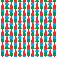 Weihnachtsbaum-Muster. buntes Dreiecksmuster. geometrisches wiederholtes Muster. Weihnachtsfarbmuster. vektor