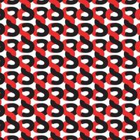 röd och svart rep mönster. geometrisk mönster. upprepa design. rep ramar design. vektor