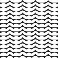 Schwarz-Weiß-Wellenlinien Muster Hintergrunddesign. sich wiederholender abstrakter Musterhintergrund. vektor