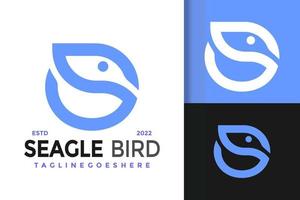 buchstabe s vogel adler logo design, markenidentitätslogos vektor, modernes logo, logo entwirft vektorillustrationsvorlage vektor